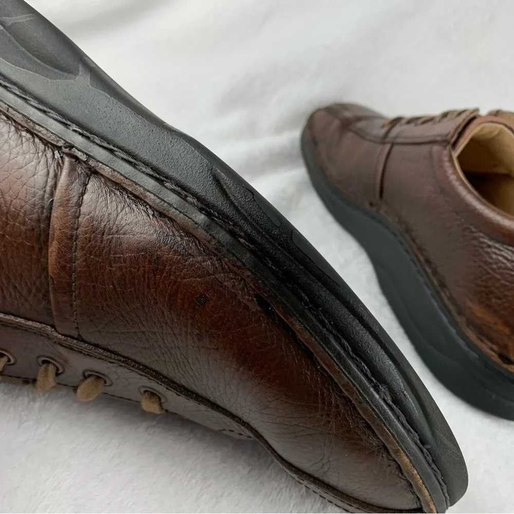Finn‎ Comfort Men's Shoes Brown Leather Oxford Shoes Sz 9.5 W Made In Germany